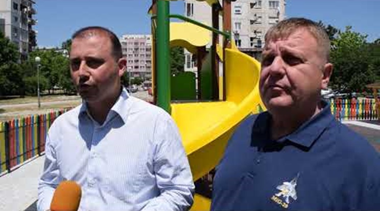 Борислав Инчев и Красимир Каракачанов откриха нова детска площадка